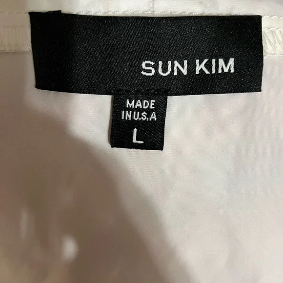 Sun Kim structural White Sleeveless Top - Picture 2 of 3